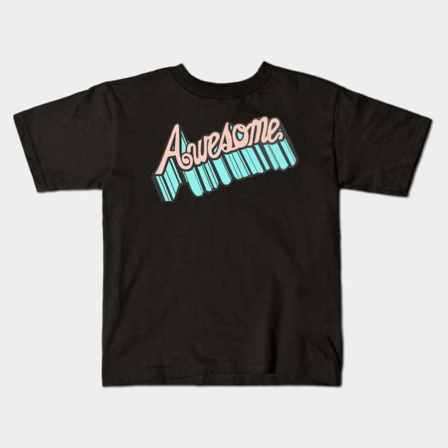 AWESOME Kids T-Shirt by gold package